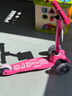 m-cro迈古micro儿童滑板车2-3-5岁宝宝溜溜车小孩男女滑步车踏板车童车 【粉色-LED轮】身高85-110CM 实拍图