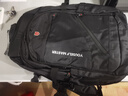 JINSHIWQ双肩包男大容量商务旅行包电脑背包登山包【尊享七隔层】黑色 实拍图