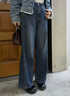ONLY秋季休闲百搭松弛感高腰直筒牛仔裤女|124332043 J39 蓝黑 S (160) 64A 实拍图