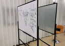 得力150*90cmH型支架式白板写字板 书写移动升降教学儿童画板黑板办公会议黑板家用33726【销冠系列】 实拍图