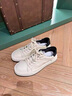 皓顿（HAUT TON）男鞋头层牛皮低帮男士小白鞋户外运动休闲皮鞋百搭白色板鞋新款 黑色 41 -适合运动鞋42码 实拍图