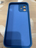 品胜 适用苹果12手机壳iphone12柔性液态保护套全包防摔12软壳直边手机壳 蓝色 实拍图