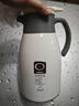 保温壶家用大容量保温水壶热水壶暖水壶水瓶宿舍保温瓶茶瓶杯暖瓶 米白色 1L 实拍图