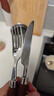 京东京造 勺子 刀叉汤勺水果叉西餐牛排不锈钢【乌檀木柄】三件套 实拍图