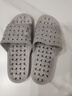 乐拖拖鞋男夏浴室漏水按摩速干室内凉拖鞋 浅灰44/45（适合43-44） 实拍图