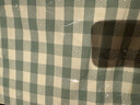 双鹤亚麻 亚麻凉席三件套 夏季亚麻凉席床单 儿童席子空调席可机洗可折叠 绿色格子（配枕套）雨露麻加厚 1.8米床适用 (实发 200cm*220cm ） 实拍图