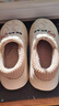 洁丽雅防水棉拖鞋女士秋冬季外穿防滑2025新款室内家居全包跟厚底棉鞋男 卡其 【小浣熊 掌柜推荐】 40-41 【适合39-40码】 实拍图