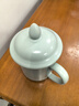 雅瓷汝窑茶杯陶瓷泡茶杯老板杯带盖大号男士办公杯会议杯 汝窑会议杯460ml1只 实拍图