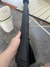 雨航（YUHANG）碳纤维高尔夫双人8骨雨伞半自动直柄伞男女商务伞 黑色 实拍图