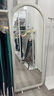 全品屋全身镜穿衣镜落地镜子挂门服装店试衣壁挂简约奶油风绒布170*70 实拍图