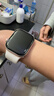 Apple/苹果 Watch Series 10 智能手表GPS款42毫米玫瑰金色铝金属表壳淡桃粉色运动型表带S/M MX1R3CH/B 实拍图