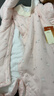 戴维贝拉（DAVE＆BELLA）新生儿夹棉连体衣女宝宝百天衣服冬装新款初生婴儿外出服幼童爬服 粉底印花【现货】 90cm （建议身高80-90cm） 实拍图