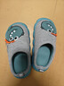 猪爸爸儿童拖棉鞋秋冬季室内男童亲子女宝宝可爱家居保暖棉拖灰色40/41 实拍图