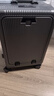伊曼家行李箱前开盖铝框拉杆箱多功能旅行箱密码箱大容量箱登机箱皮箱包 深灰色【加厚内嵌式】 20英寸 【USB+杯架+侧挂钩】 实拍图
