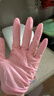 英科医疗一次性丁腈手套 厨房洗碗清洁50只/盒 粉色 中号M码 实拍图
