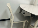 全友家居现代简约餐桌椅组合套小户型装家用折叠可伸缩圆桌子政府补贴 峦山硬面椅*2 实拍图