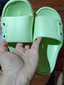 凉拖鞋男士夏季新款室内家居防滑浴室洗澡踩屎感厚底情侣一字拖鞋 绿色 40-41 实拍图