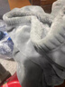 雅鹿睡衣男生秋冬季加绒加厚珊瑚绒男士青少年纯色大码保暖家居服套装 NSMLZ-蓝灰【升级双面法兰绒】 XL (建议130-150斤) 实拍图