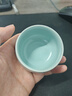 寻汝汝窑茶杯茶具单杯品茗杯陶瓷功夫天青色开片主人杯茶盏高档釉禅定 汝窑圆融杯- 70ml 一个装 实拍图