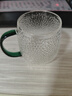 京东京造 玻璃杯 耐热泡茶水杯子锤纹凉水咖啡杯300ml*2 实拍图