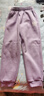 361°童装 儿童裤子25春季男女童3-14岁针织长裤 【加绒】紫霞 130 实拍图