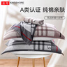 金号纯棉加厚加大枕巾吸汗透气亲肤枕头巾灰色1条 80*50cm 170g 实拍图