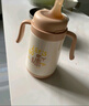 小土豆（potato）保温杯婴儿偏中心吸管奶瓶一岁以上316不锈钢吸管杯300ml 凯斯棕 实拍图