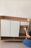 普派鞋柜家用门口鞋架现代简约客厅入户玄关柜大容量鞋柜收纳柜 【市场热销】田园橡木色100*32*100cm 实拍图