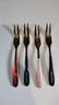 美厨（maxcook）304不锈钢水果叉 甜品叉月饼叉 彩色4件套 MCGC3660 实拍图