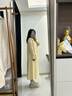 自巧小个子醋酸盐系衬衫半身裙两件套女2024春夏新款慵懒漂亮套装 奶酪黄衬衫 XS (2码) 实拍图