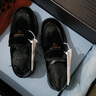 PRADA/普拉达【礼物】女士亮面牛皮革乐福鞋鞋子 黑色 35.5 晒单实拍图