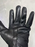嘉夜真皮手套男士女士冬季加绒加厚保暖羊皮手套骑行开车摩托车薄款 单扣男士 实拍图