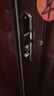 佳士盾防盗门把手防盗门通用型黑金刚加厚面板实心拉手进入户大门把手 单活 外面固定 里面下压（左开） 实拍图