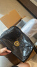 个乐黑石包经典大容量植鞣绵羊皮单肩斜挎通勤软包男女款礼物 黑石M（金标） 实拍图