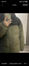 森马（Semir）轻松羽绒|羽绒服男防泼水防风正肩外套情侣冬装连帽上衣青年 黑绿色调（灰鸭绒）00394 3XL 实拍图