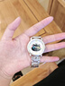 歌莉侑（GCCLIYO）手表女学生初高中轻奢小众高级感可爱女生石英腕表送女孩生日礼物 奶杏 耳机猫【赠礼盒】 实拍图