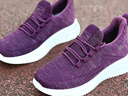 回力妈妈鞋舒适春秋健步鞋新款老人中老年女防滑软底运动鞋1449深紫37 实拍图