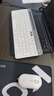 罗技（Logitech）K580无线蓝牙超薄静音键盘 办公键盘笔记本电脑手机Mac平板ipad键盘双模外接键盘薄膜便携多屏家用 键鼠套装-芍药白【K580+Pebble】 实拍图
