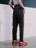 adidas情侣款休闲运动裤男女春季阿迪达斯官方轻运动 黑色/白色   2XL 实拍图