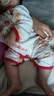 【全网热销】婴儿连体衣薄款长袖空调服宝宝纯棉居家睡衣哈衣 5255#大吉大利 59cm 实拍图