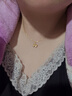 老庙黄金项链5G女款素链锁骨链送女友送老婆生日礼物 实拍图
