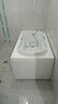 箭牌（ARROW）浴缸家用成人浴缸 亚克力按摩大浴缸小户型方形日式坐式浴池 1.4m五金浴缸/含花洒头/左裙 实拍图