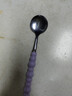 不锈钢彩色珍珠勺子家用饭勺家用调羹小汤勺塑料手柄餐勺长柄圆勺 精品勺子 【四色 4支装】 实拍图