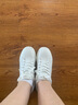 骆驼（CAMEL）小白鞋女简约休闲风牛皮平跟系带板鞋 L23S076142 白色 37 实拍图