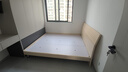 全友家居 床原木风现代简约主卧室双人大床1.8x2米家用高脚板式床家具 实拍图
