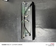 菲尔渡边钻石切边眼镜镶钻男无框近视眼镜架钛架宽脸大脸变色防蓝光10096 10096枪+1.61防蓝光镜片 实拍图