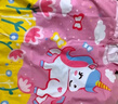 佑游儿童浴袍男女童斗篷吸水速干款便携游泳洗澡浴巾91201 粉色独角兽 实拍图