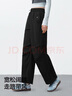 森马（Semir）【大促福袋】休闲裤男女简约百搭长裤夏季运动风潮流裤子 女-Q款黑色【垂感阔腿裤】 XL 实拍图