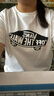 VANS范斯官方 男女情侣短袖T恤夏季滑板LOGO经典款白黑出游好物 白色 XL 实拍图