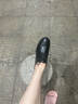 卡帝乐鳄鱼 CARTELO 百搭英伦风小皮鞋女简约系带单鞋 KDLBL-9357 黑色 40  实拍图